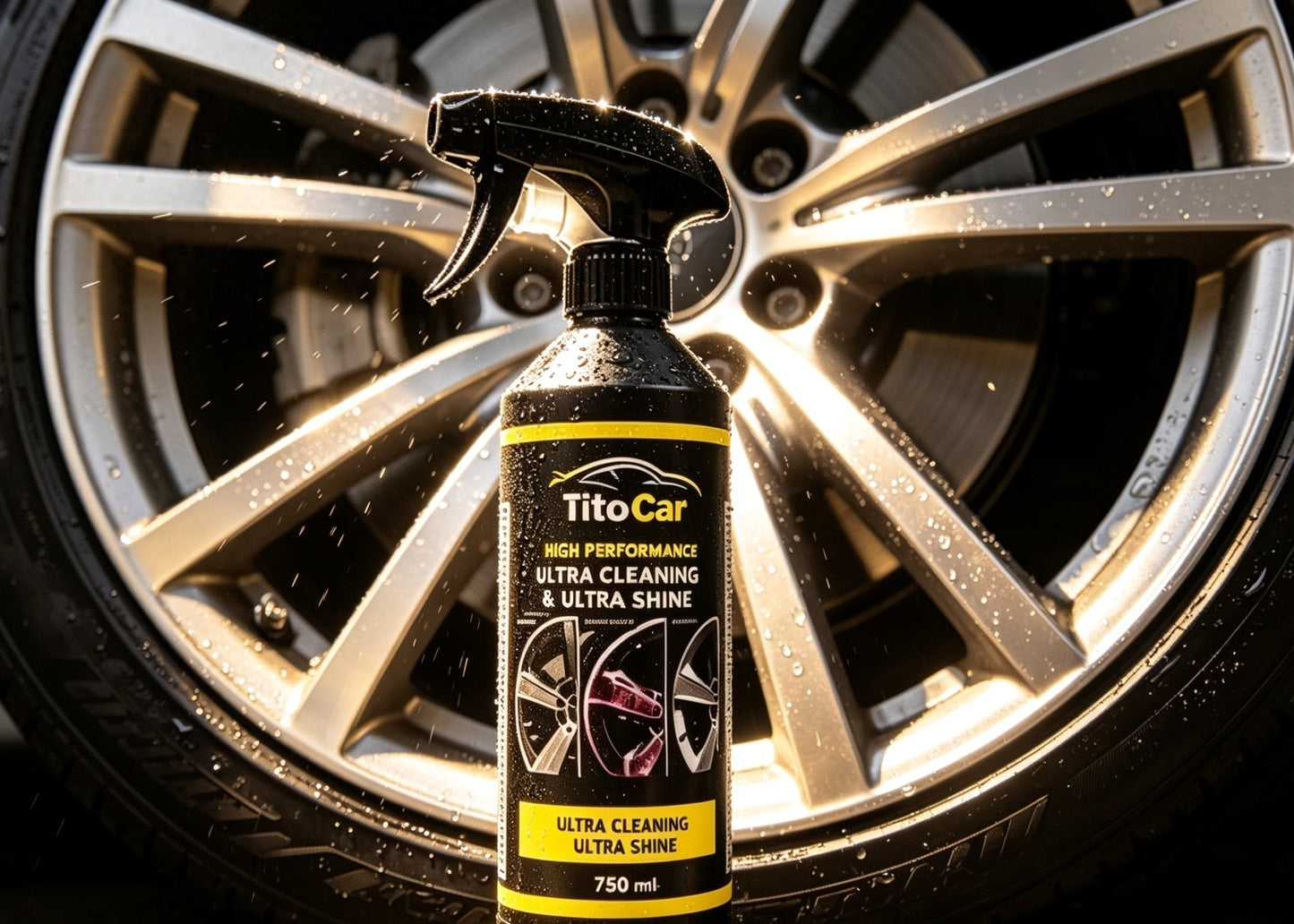 Wheel Glow – Spray curățare jante